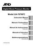 A&D UA-767NFC Instruction manual