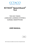 Ectaco SpeechGuard TLX User manual