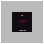 Meridian Media Source 600 User guide