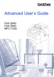 Brother IntelliFax-2840 User`s guide