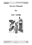 Siemens C25 Service manual
