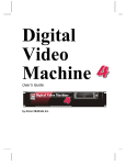 Alcorn Mcbride Digital Video Machine 4 User`s guide