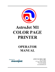 Astro Machine AstroJet M1 Troubleshooting guide