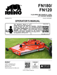 RHINO FN180 Operator`s manual