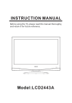 Curtis LCD2443A Instruction manual