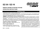 CrimeStopper EZ-3 Operating instructions