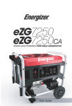 Energizer eZG7250 User guide