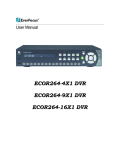 EverFocus ECOR264-4D1 User manual