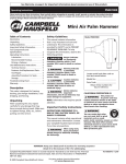 Campbell Hausfeld PN001000 Operating instructions