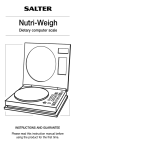 Salter Housewares pmn Instruction manual