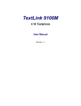 Sensory Communications TextLink 9100M User manual