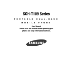 Samsung SGH-T109 User manual