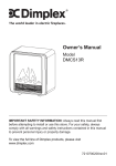 Dimplex DMCS13R Owner`s manual
