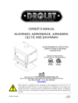 Drolet Adirondack Owner`s manual