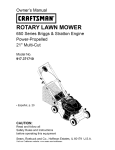 Craftsman 917.371710 Owner`s manual