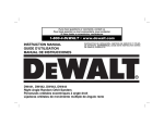 DeWalt DW442 Instruction manual