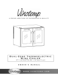 Vinotemp VT-12TEDTS-2Z Operating instructions