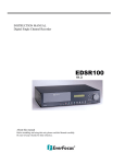 EverFocus EDSR100H Instruction manual