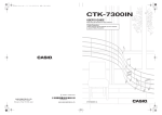 Casio CTK-7300IN User`s guide