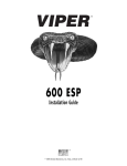 Viper 600 ESP Installation guide