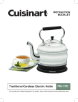 Cuisinart RK-17C Operating instructions