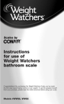 Conair WW81 Instruction manual