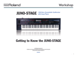 Roland Juno-Stage Owner`s manual