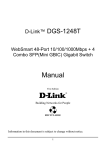 D-Link DGS-1248T - Switch User`s guide