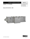 McQuay Skyline OAC 003G Unit installation