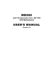 American Megatrends MB980 User`s manual