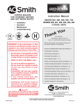A.O. Smith GB/GW-650 Instruction manual