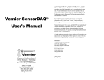 Vernier SensorDAQ User`s manual