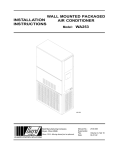 Bard Q48A1 Installationair conditioner Specifications