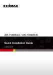 Edimax AR-7186WnB Installation guide