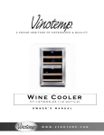 Vinotemp VT -WINEDRAW4 Operating instructions