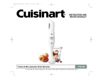Cuisinart CSB-78 - Cordless Rechargeable Hand Blender Specifications