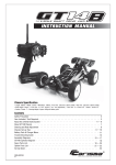 Carisma GT14B Instruction manual