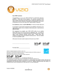 Vizio VF550XVT User manual