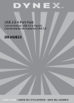 Dynex DX-HUB23 - 4 Port USB 2.0 Hub Specifications
