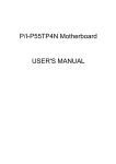 Asus P I-P55TP4 User`s manual