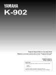 Yamaha K-902 Owner`s manual