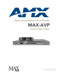 AMX MAX-MDL200 Product specifications