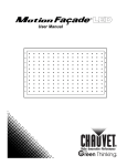 Chauvet Motion Facade LED User manual
