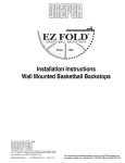 Installation Instructions Wall Mounted Basketball