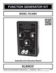Elenco Electronics M-3900 Instruction manual