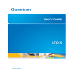 Quantum LTO-6 User`s guide