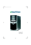 eMachines W3622 User guide