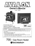 Avalon 700 Owner`s manual