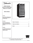 Danby DWC1534BLS Owner`s manual
