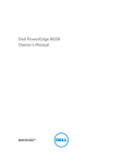 Dell PowerEdge R630 Owner`s manual